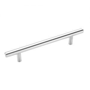 FP-108.SN Bar Pull 8 In. Ol X 5 In. C/C X 12mm Dia Satin Nickel (130)