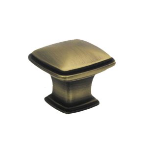 FK-81091.ABSB 32mm Square Knob Antique  (604)