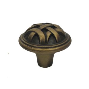 FK-82115.ABSB 32mm Braided Knob Antique  (608)