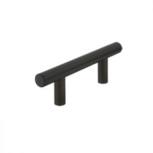 FP-104.BK Bar Pull 4" OL x 64MM CC x 12mm Dia Matte Black (20)