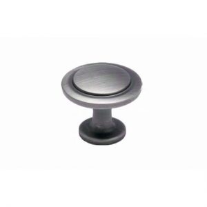 J334-SP 1-3/16 in. Dia. Satin Pewter Jamison Deco Knob