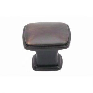 J336-ORB - 1-1/4 in. Square Oil Rubbed Bronze Jamison Charlotte Collection Knob