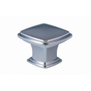 J336-PC 1-1/4 in. Square Polished Chrome Jamison Charlotte Collection Knob