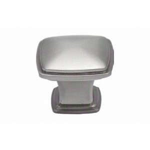 J336-SN - 1-1/4 in. Square Satin Nickel Jamison Charlotte Collection Knob Jamison Charlotte Collection