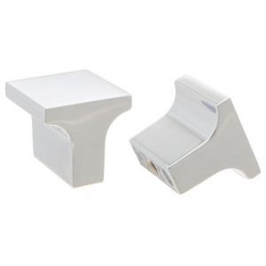J343-PC 1 in. Square Polished Chrome Jamison Miami Collection Knob