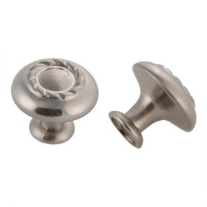 J325-SN Knob 1-3/16 in. Dia Satin Nickel Jamison